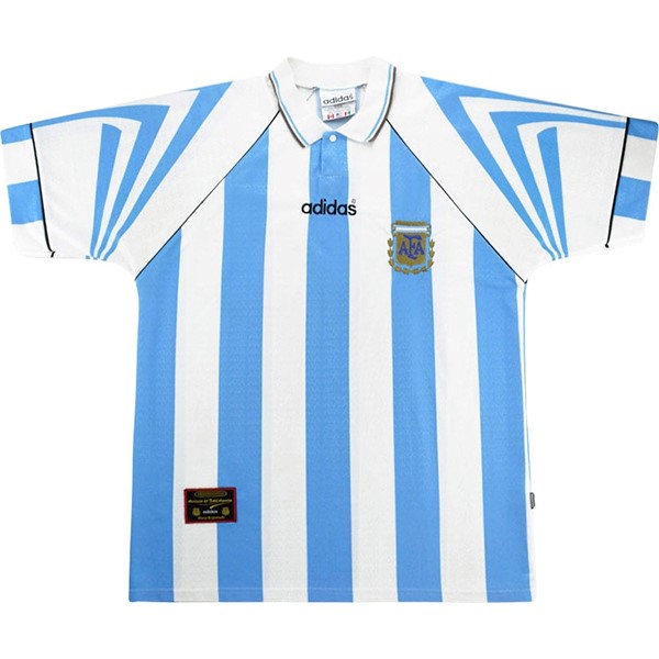 Camiseta Argentina Replica Primera Ropa Retro 1996 Azul